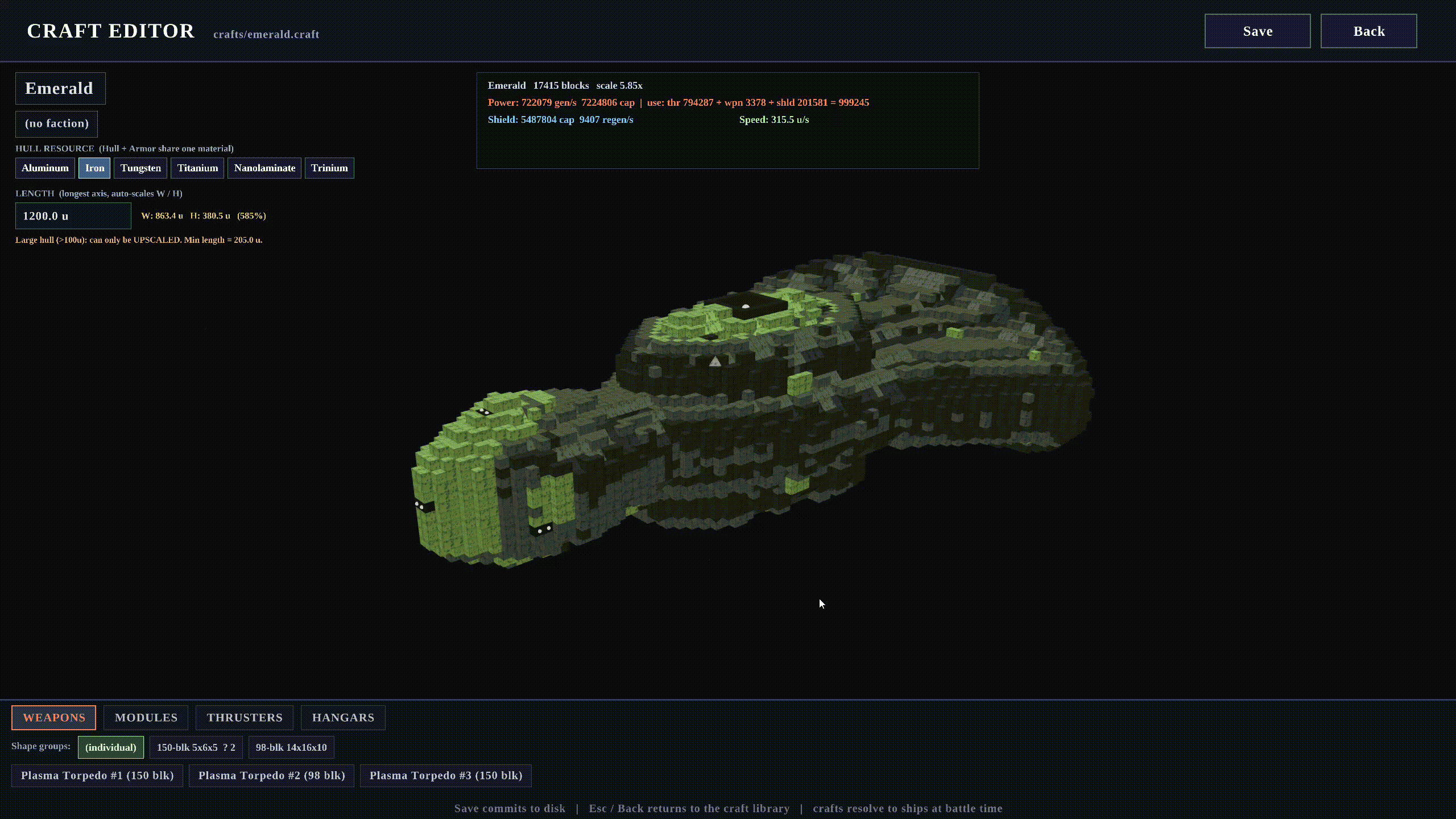 Bolting modules onto a craft